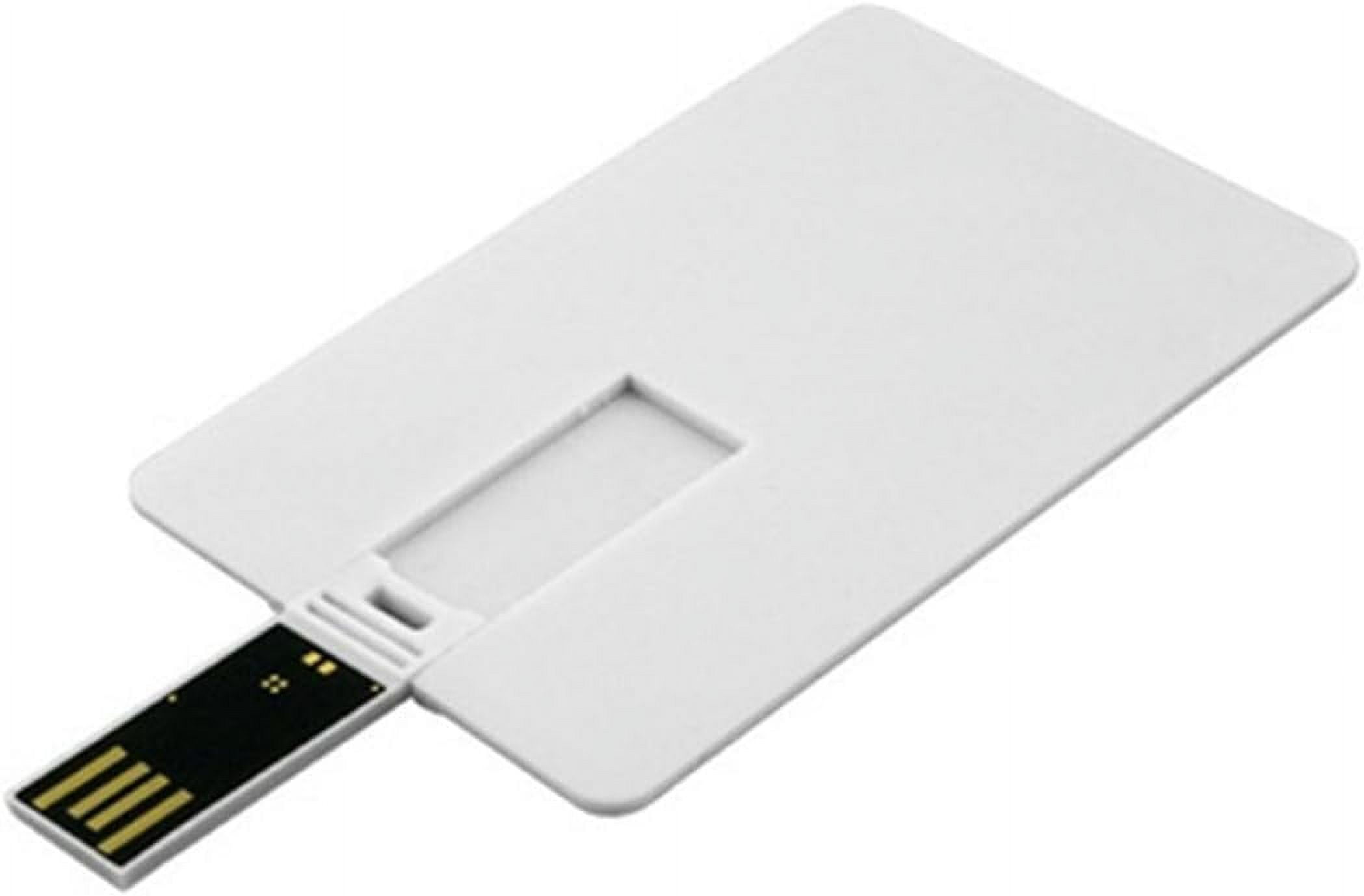 USB Flash Drive 4GB 10 Pack, Credit Card USB 2.0 Thumb Drive Bank Card Shape Memory Stick Credit USB Drives Bulk USB 4GB 10 PCS (White Card)