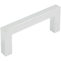 Contemporary Square Cabinet Pull, 3 Inches, Zinc Base Material, Polished Chrome by Stone Harbor Hardware