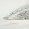 thumbnail image 3 of Donny Osmond Stripe 20" x 20" Poly Pillow with Cotton Burlap Cover-Light Gray, 3 of 3