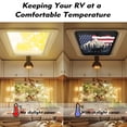 thumbnail image 4 of XYZCANDO Bear American Flag Skylight Shade RV Skylight with Hook And Loop Camper Window Cover Foldable Winnebago Sun Shield Shade for Roof RV Accessories for Inside Black, 4 of 7