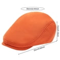 thumbnail image 6 of Joernso Men Woolen Newsboy Flat Cap, Soft Fitted Driving Cabbie Hat, Retro Style Peaked Cap for Spring And Autumn Casual Daily Wear, 6 of 8