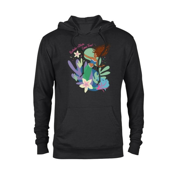 Disney The Little Mermaid Ariel Birthday Wish Come True - Pullover Hoodie for Adults - Customized-Black