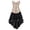 Beige, variant on NordicNest Women's Gothic Corset Skirt Set Vintage Jacquard Strapless Bustier Top with HighâLow Ruffle Lace Skirt Steampunk Halloween Blue,XXXXXL