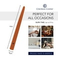 thumbnail image 4 of Colonial Candle Unscented Taper Candle - Pumpkin Orange - 10 inch - Dripless - 8 hr Burn - Pack of 12, 4 of 6