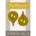 ScentSationals 25 Watt Replacement Wax Warmer Light Bulbs, Amber, 2