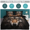 thumbnail image 2 of Tiger Animals Duvet Cover Set Themed Multicolor Polyester Bedding Set for Bedroom Decoration, 2 of 6