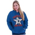 thumbnail image 3 of Betty Boop Cartoon Fabulous and Free Hoodie Sweatshirt Women Brisco Brands X, 3 of 4
