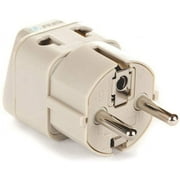 OREI USA to Europe (Schuko) (Type E/F) Travel Adapter Plug - 2 in 1 - CE Certified - RoHS Compliant