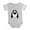 Heather Gray, variant on CafePress - Blspringershirtfront - Cute Infant Baby Football Bodysuit