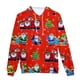 thumbnail image 1 of Suéter de Navidad informal de moda para hombre, suéter con capucha y estampado Digital de vellón Pompotops oipoqjl16556, 1 of 5