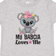 thumbnail image 4 of Inktastic My Babcia Loves Me Grandchild Girls Toddler T-Shirt, 4 of 5