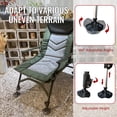 thumbnail image 6 of Camping Lounge Chair, Portable Folding Reclining Camping Chair With Adjustable Backrest For Indoor And Outdoor Camping Beach Hiking Fishing, Green+black+grey,Black-Grey, 6 of 13