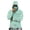 Cyan, variant on Men’s Long Sleeve Pullover Hoodie with Abstract Paint Splatter Print Casual Slim Fit Lightweight Top for Everyday Wear