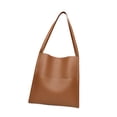 thumbnail image 2 of Bolso de hombro de cuero de las mujeres Bolso elegante para desplazamientos Trabajo de vacaciones al aire libre Caqui, 2 of 8