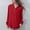 Red plus size v neck blouse a1, variant on Women Plus Size V Neck Long Sleeve Button Down Tops Casual Basic Pullover Blouses for Fall Winter Solid Cozy Oversized Shirts Loose Fit Fashion Tunic Tee, White 4XL