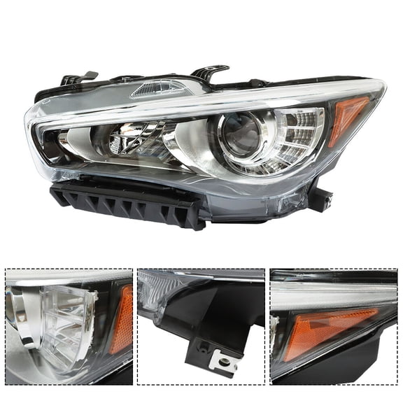 For 2014 2015 2016 2017 Infiniti Q50 Headlight Assembly LED  Left/Driver Side