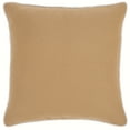 thumbnail image 2 of Safavieh Alaia 18" x 18" Glam Wool Decorative Pillows, Camel/Ivory, 2 of 4