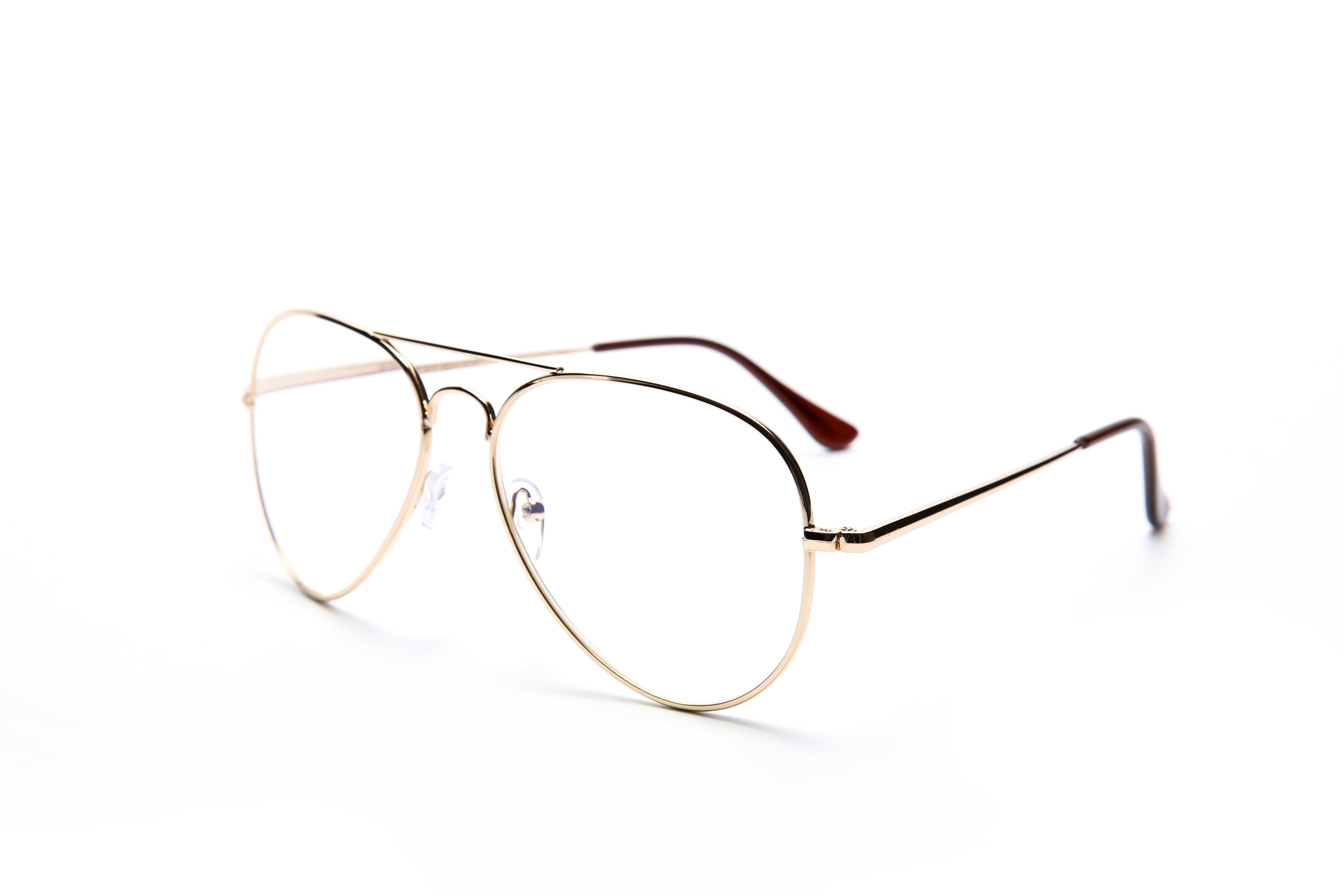 EYE ZOOM 2 Pack Aviator Style Blue Light Blocking Reading Glasses for Men and Women,Gold and Gunmetal,+2.00