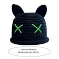thumbnail image 3 of ROZYARD Popular Bobble Hat Knit Beanie Hat with Cat Ear Women Winter Warm Hat Sweet Girls Bucket Hat Soft Breathable Cap, 3 of 18