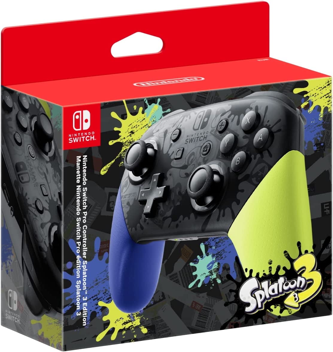 Nintendo Switch Pro Controller - Splatoon 3 Edition (Switch) Joy-Con  Features - Walmart.com