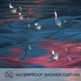 thumbnail image 3 of Flamingo Waterproof Shower Curtain Set with Hooks - Printed Bathroom Curtains - Decorative Bathroom Shower Curtains, 3 of 6