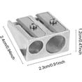 thumbnail image 2 of 5 Pack Pencil Sharpeners Dual Hole Sharpener Manual Pencil Sharpener Metal Pencil Sharpener Metal Sharpener for School Office Home Art Projects, 2 of 5