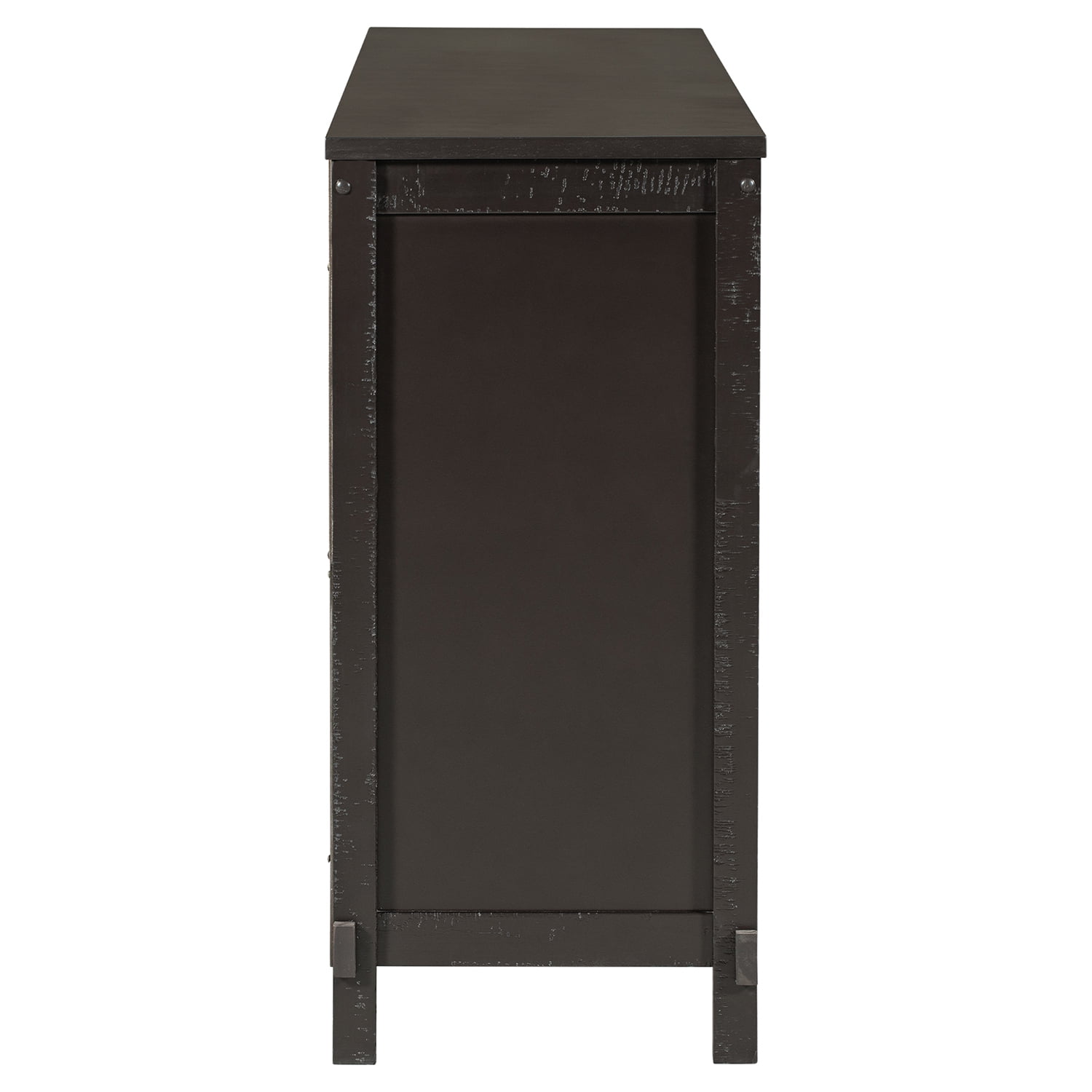 Kadyn Retro Solid Wood Buffet Cabinet, Kitchen Storage Cabinet with 2 Storage Cabinets and 3 Drawers, Sideboard Storage Cabinet for Living Room, Espresso Kadyn Retro Solid Wood Buffet Cabinet, Kitchen Storage Cabinet with 2 Storage Cabinets and 3 Drawers, Sideboard Storage Cabinet for Living Room, Espresso