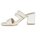 thumbnail image 3 of Journee Womens Natia Open Square Toe Block Heel Sandals, Widths Available, 3 of 10