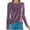 Purple, variant on Aboser Womens Long Sleeve Velvet Tops Plus Size Crewneck Shirts Comfy Casual Basic Tees Solid Color Plain Blouse Loose Fit Soft Pullover Shirt