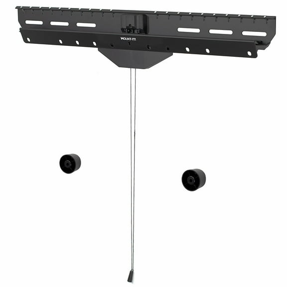 Mount-It! No Stud Tilting TV Wall Mount, Fits 32"-80" TVs, Capacity 110 lbs.,  No Drilling Required, Install with Nails, Low Profile