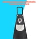 thumbnail image 4 of Wosthever Delantal impermeable de cocina para hombre y mujer, delantales de lino y algodón sin mangas de PVC, accesorios para hornear Herramientas y accesorios para hornear Normales Schwarz und Grau, 4 of 6