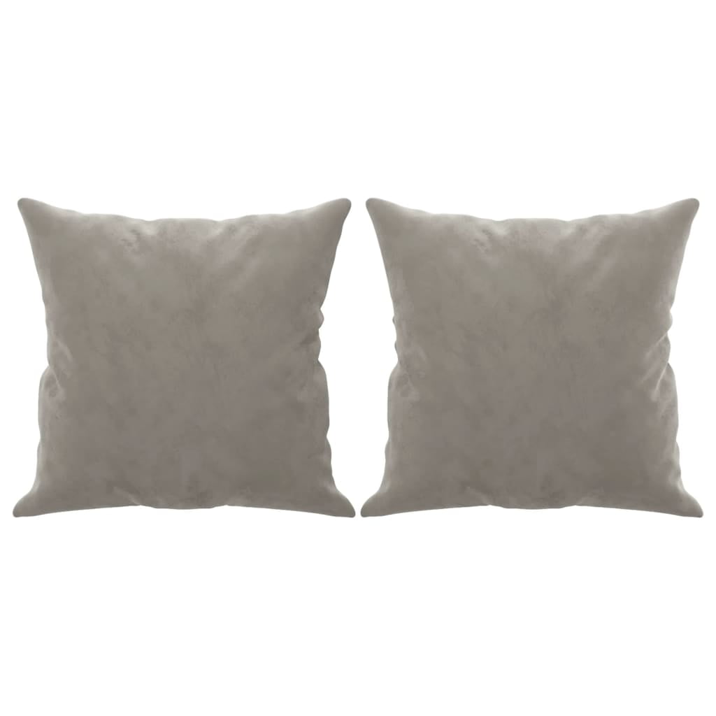 vidaXL Throw Pillows 2 Pcs Couch Sofa Cushion Decorative Throw Pillow Velvet