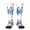 2 Black-2, variant on Women's Knee High Socks Chicagoan City Flag Art Outdoor Casual Tube Socks