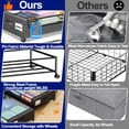 thumbnail image 5 of Under Bed Storage with Wheels, 2 Pack Under Bed Storage Containers with Clear Lids & Dividers, Underbed Storage Organizer & Underbed Storage with Wheels for Clothes, Blankets, Shoes, 5 of 8