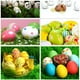 thumbnail image 5 of Conjunto De 6 Huevos De Graffiti Craft Pretend Toy Natural Baoblaze Juguetes de madera, 5 of 7