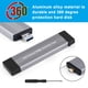 thumbnail image 2 of Disco Duro Ssd W306 SSD Caja externa USB3.1 Gen2 SSD Case 10Gbps para M2 NVMe PCIe/M.2 SATA SSD, 2 of 8