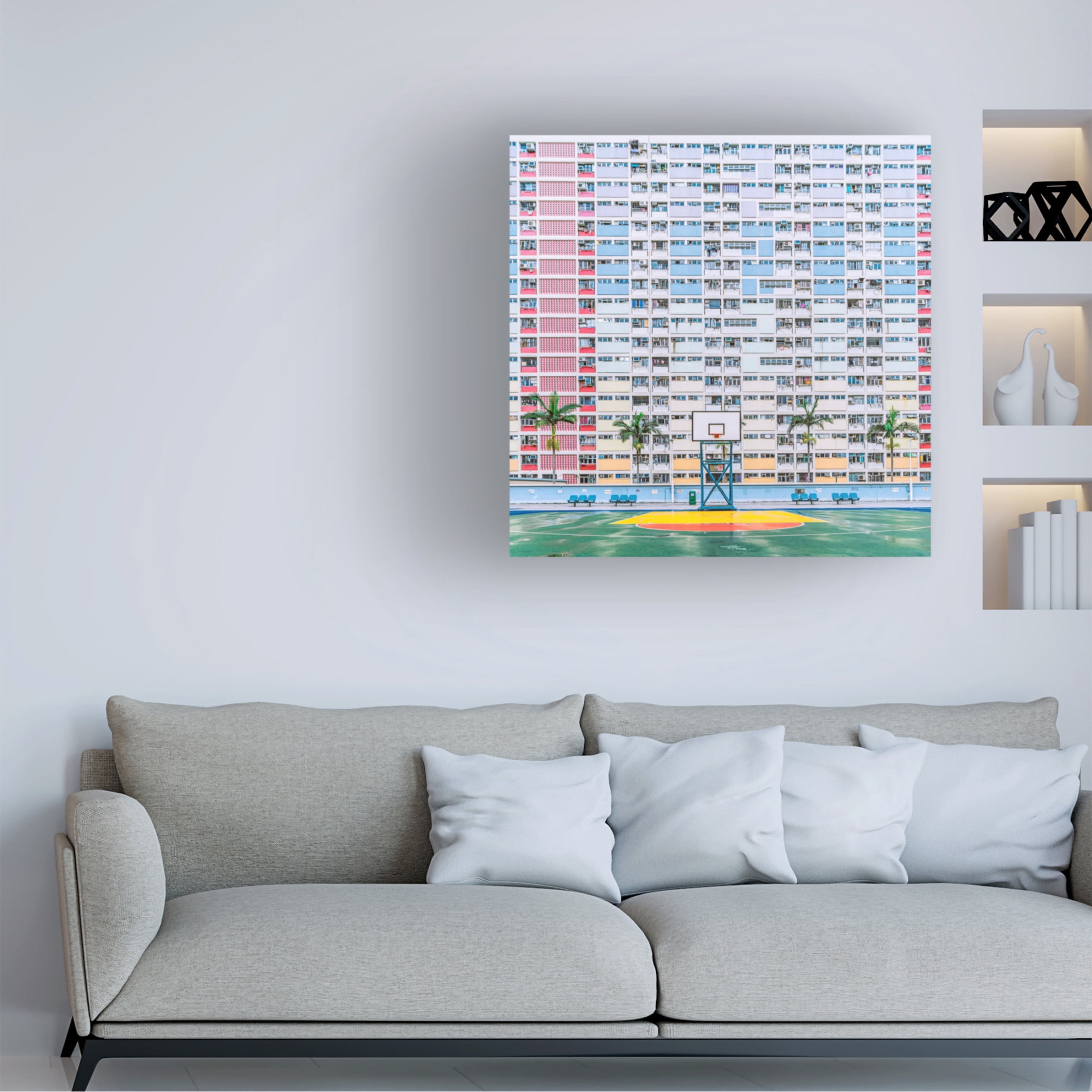 Trademark Fine Art HAN XIAOBEI qRainbowq Estate Canvas Wall Art