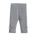thumbnail image 6 of Gyratedream 4 Pack Cotton Cropped Leggings for Girls 3/4 Pants Basic Girls Capri Leggings 2-10 Years, 6 of 6