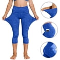 thumbnail image 5 of Qabnzmfo Yoga Pants for Girls Elastic High Waisted Cropped Leggings with Pockets Gym Workout Sport Leggings, 5 of 8