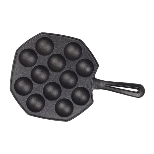 unbranded 1Ud Sartén Para Cocina De Hierro Fundido Con Recubrimiento Antiadherente Y Uso Multifuncional Negro
