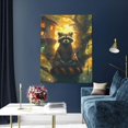 thumbnail image 5 of KLL Tree Meditating Raccoon Print Farmhouse Canvas Wall Art,Wall Decorations For Living Room Office Canvas Wall Decor for Home Decorations, 12'×16’’, 5 of 8