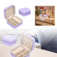 thumbnail image 3 of Hearth & Gear Mini Portable Earring Ring Jewelry Storage Velvet Jewelry Packaging Jewelry Display Storage Travel Jewelry Organizer Jewelry Small Jewelry Stands Large Jewelry Organizers And Storage, 3 of 6