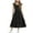 Black, variant on Girls Dress Boho Flutter Sleeve Tiered A Line Summer Dresses Kids Square Neck Flowy Sundress 3-13 Years