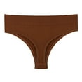 thumbnail image 4 of Fancifize Women's Breathable Seamless Thong Panties No Show Underwear Cotton Bikini Panties Low Rise Underwear Briefs,4 Pack,XXL,Multicolor2, 4 of 7