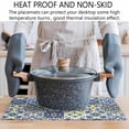 thumbnail image 5 of Placemats Set of 8, Middle Century Woven Placemat, Linen Place Mats for Kitchen/Dining Tables, Vintage Farmhouse Bohemia Style Blue Washable Table Mats for Party, 5 of 8