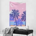 thumbnail image 4 of ZNDUO Cartoon Beach Tree Pink Pattern Tapestry, Wall Tapestries for Bedroom, 60 x 40 inch, 4 of 8