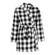 thumbnail image 5 of HongQid Womens Robe Lightweight Short Polyester Cotton Bathrobe Soft Ladies Sleepwear with Pockets and Belt, 5 of 7