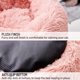 thumbnail image 3 of Cama de gato de peluche Cojín calmante redondo Parte inferior antideslizante cálida y esponjosa, 3 of 8