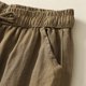 thumbnail image 5 of WILLBEST Pantalones Casuales elegantes para Mujer y Pantalones Harén de Lino con Hebilla para Uso Diario con Cintura Elástica y Diseño Pagoda. Mediana, 5 of 7