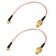 thumbnail image 1 of Cable alambre coaxial RF RG-316, SMA Hembra a Hembra MMCX acodado 15cm 2uds Unique Bargains cables coaxiales rg 316u, 1 of 5